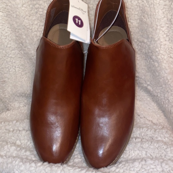 NWT Universal Thread Dark Cognac/ Memory Foam Booties - Picture 2 of 4